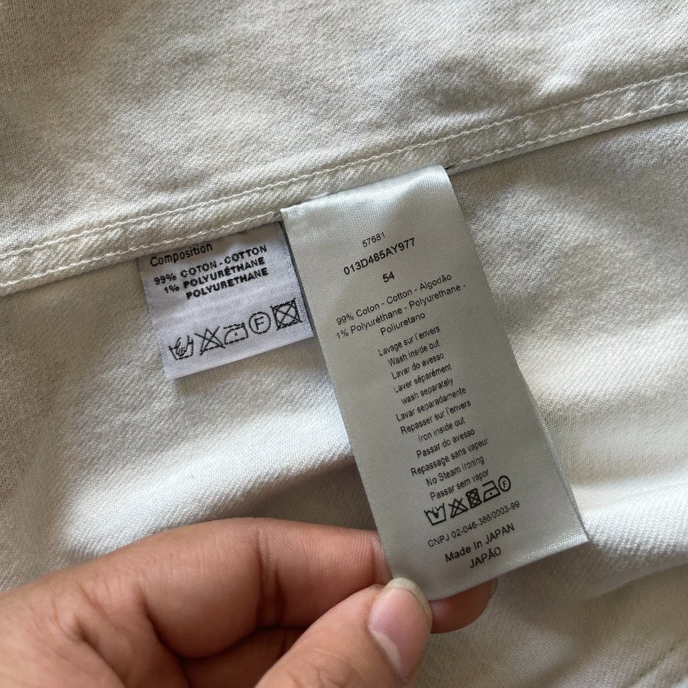 *SOLD* Dior x Alex Foxton resort 2020 white jean jacket - Picture 9 of 15